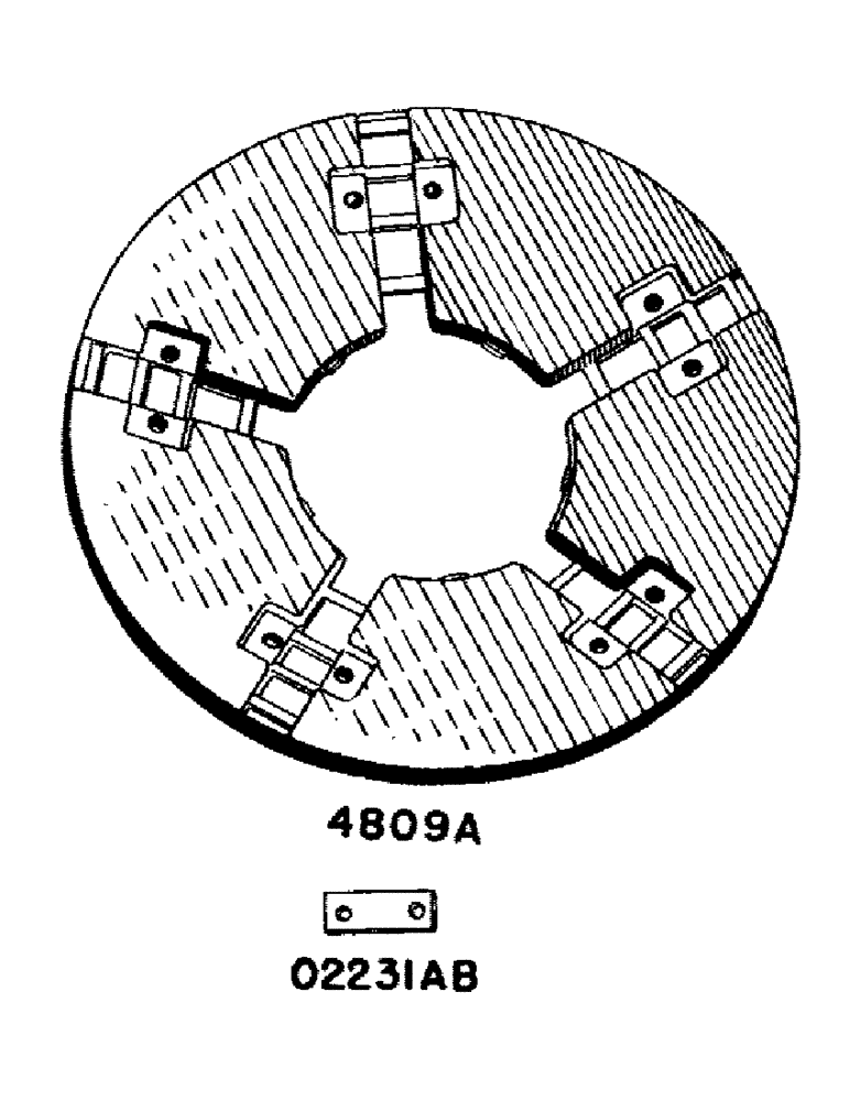 Схема запчастей Case IH DH-SERIES - (103) - WEIGHTS FOR STEEL FRONT WHEELS, FOR "D" - "DH" TRACTORS (06) - POWER TRAIN