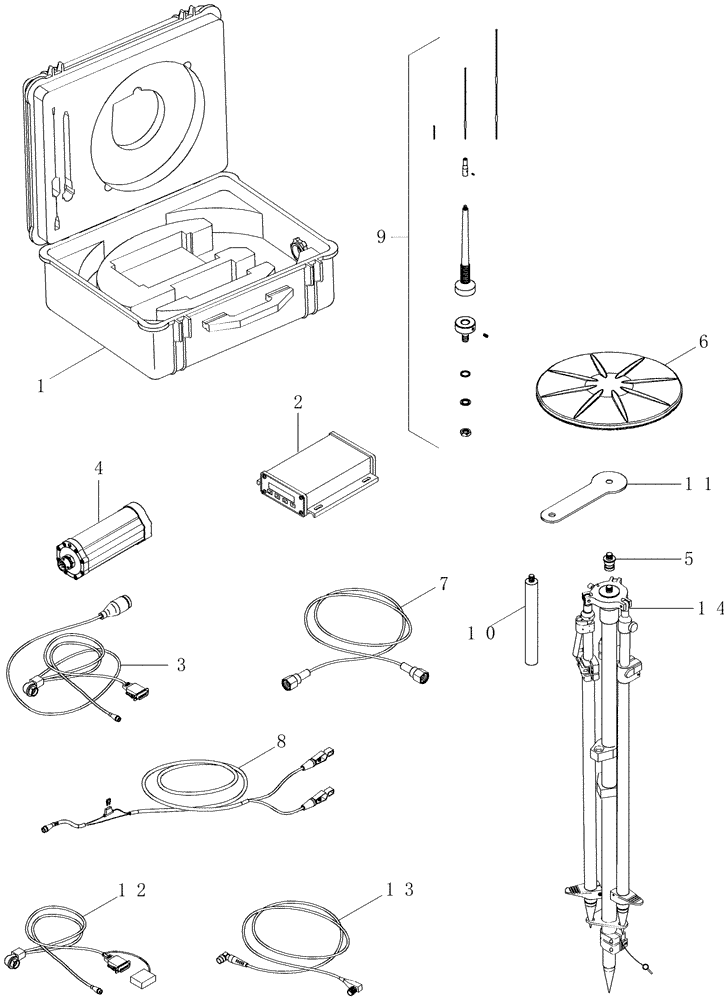 Схема запчастей Case IH MX255 - (04-45) - ACCUGUIDE BASE STATION (04) - ELECTRICAL SYSTEMS