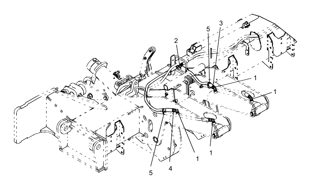 Схема запчастей Case IH 1260 - (35.220.11) - HYDRAULICS - 36R30 OUTER WING (35) - HYDRAULIC SYSTEMS