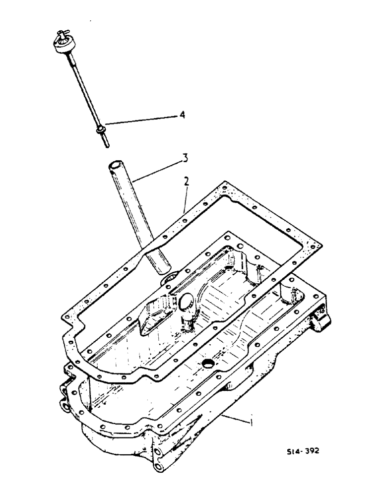 Схема запчастей Case IH 784 - (12-30) - POWER, CRANKCASE OIL PAN Power