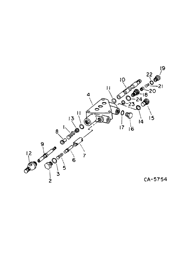 Схема запчастей Case IH 1460 - (10-50) - HYDRAULICS, HEADER LIFT VALVE, S/N 22000 AND BELOW (07) - HYDRAULICS