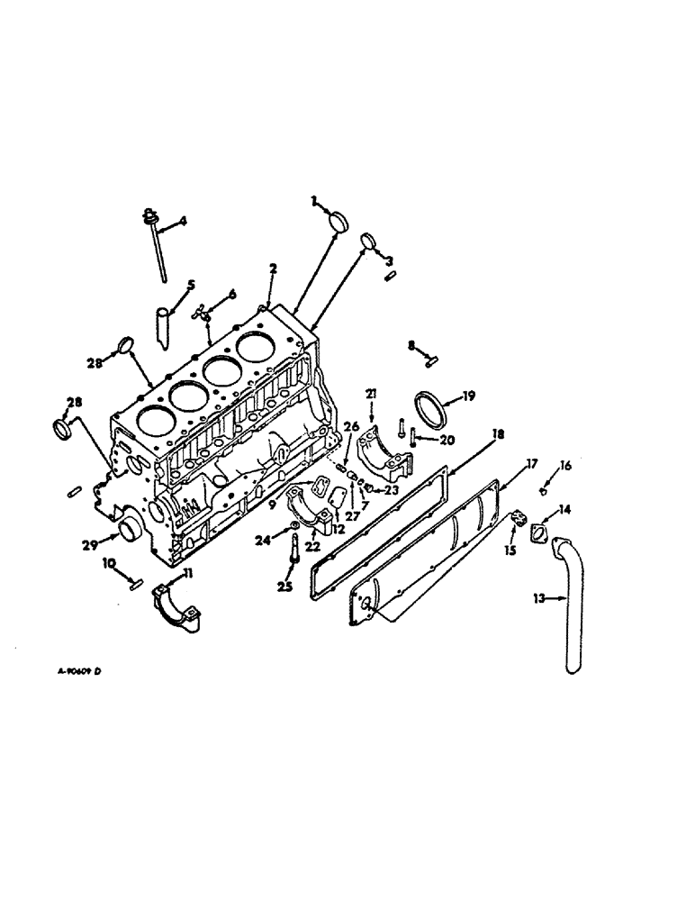 Схема запчастей Case IH C-200 - (G-10) - CRANKCASE AND RELATED PARTS 