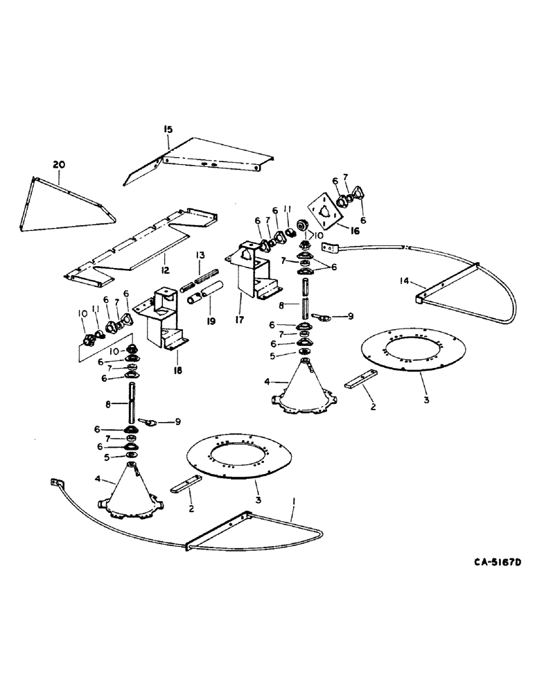 Схема запчастей Case IH 1440 - (20-13) - SEPARATOR, STRAW SPREADER Separation