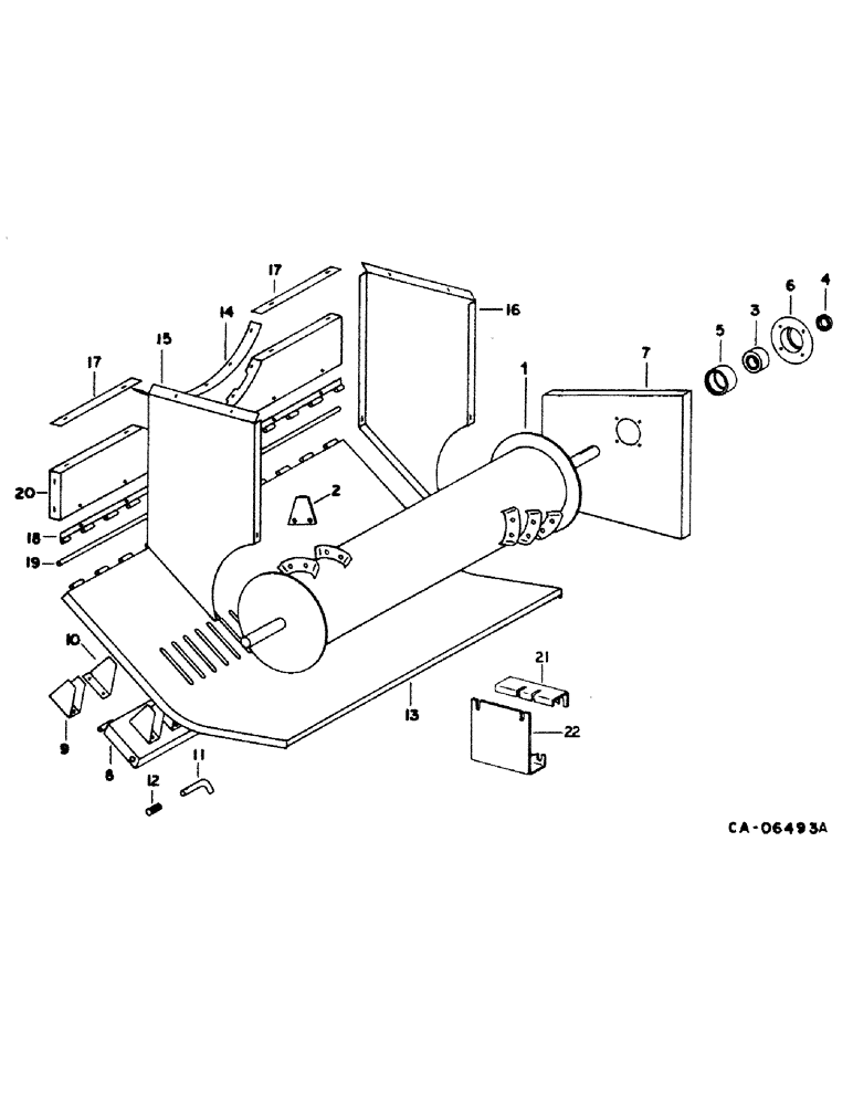 Схема запчастей Case IH 1440 - (20-18) - SEPARATOR, STRAW CHOPPER ROTOR AND CONCAVE Separation