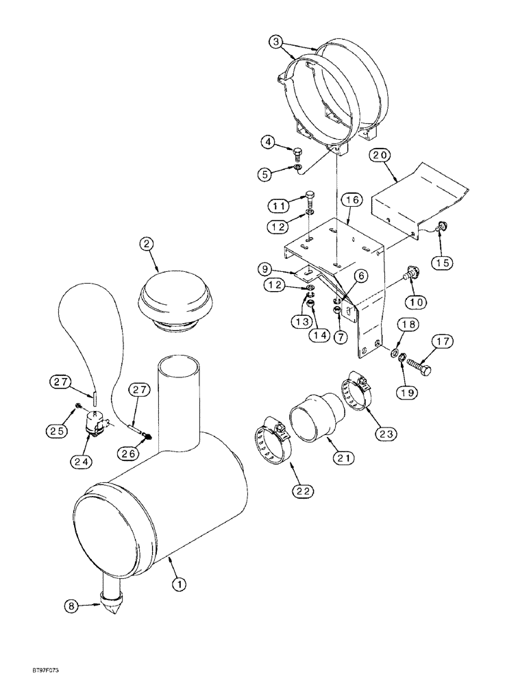 Схема запчастей Case IH 6591T - (2-06) - AIR INDUCTION SYSTEM 