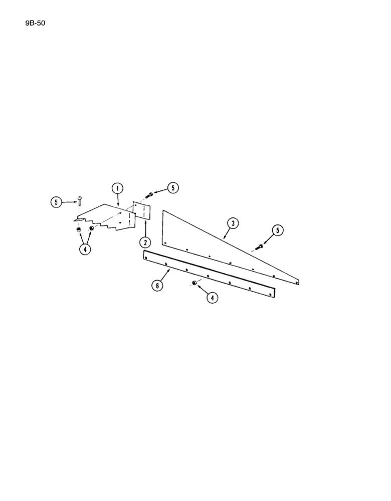 Схема запчастей Case IH 1640 - (9B-50) - GRAIN PAN SIDE HILL DIVIDERS (14) - ROTOR, CONCANVES & SIEVE