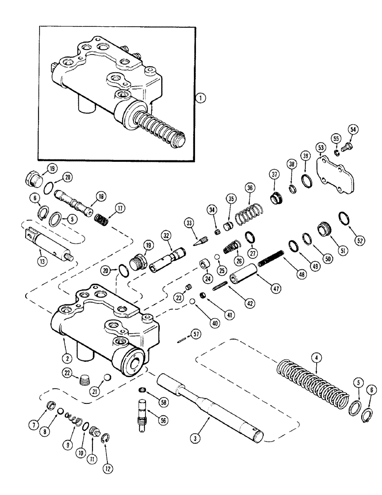 Схема запчастей Case IH 1570 - (230) - A63470 D.O.M. VALVE (09) - CHASSIS/ATTACHMENTS