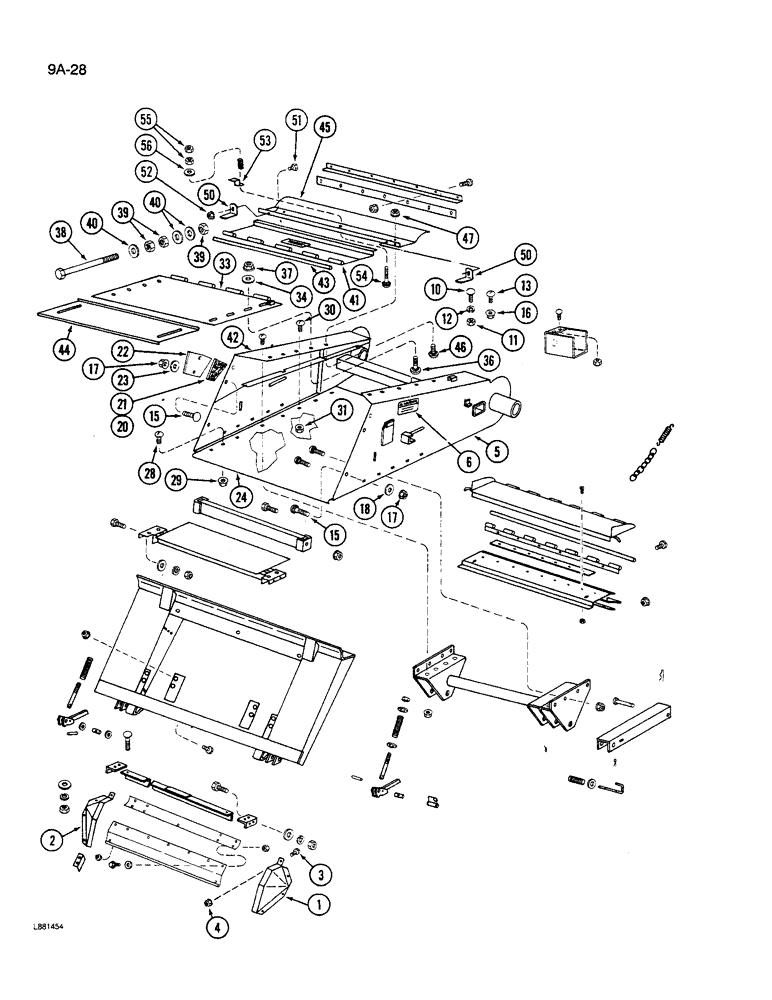 Схема запчастей Case IH 1640 - (9A-28) - 184853C1 FEEDER (13) - FEEDER