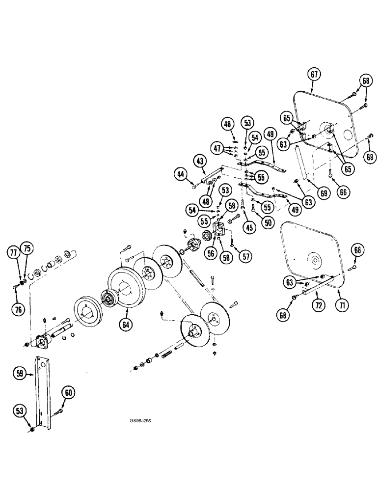 Схема запчастей Case IH 1660 - (9C-14) - CLEANING FAN DRIVE, (CONTD) (15) - BEATER & CLEANING FANS