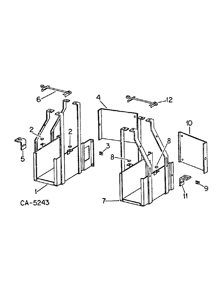 Схема запчастей Case IH 3388 - (08-01) - ELECTRICAL, BATTERY BOX AND MOUNTING (06) - ELECTRICAL