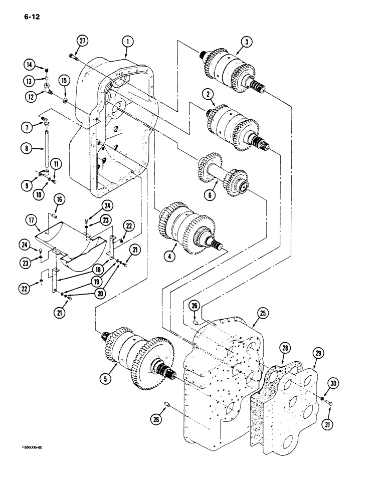 Схема запчастей Case IH 9170 - (6-12) - TRANSMISSION (06) - POWER TRAIN