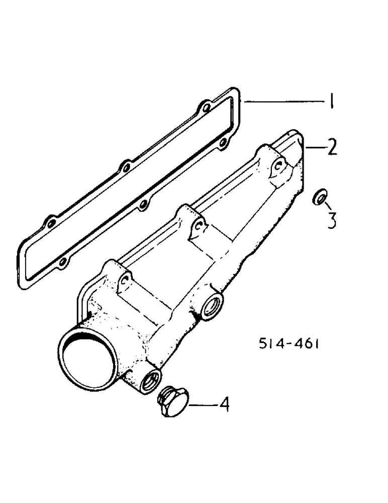 Схема запчастей Case IH 484 - (12-44) - POWER, INTAKE MANIFOLD Power