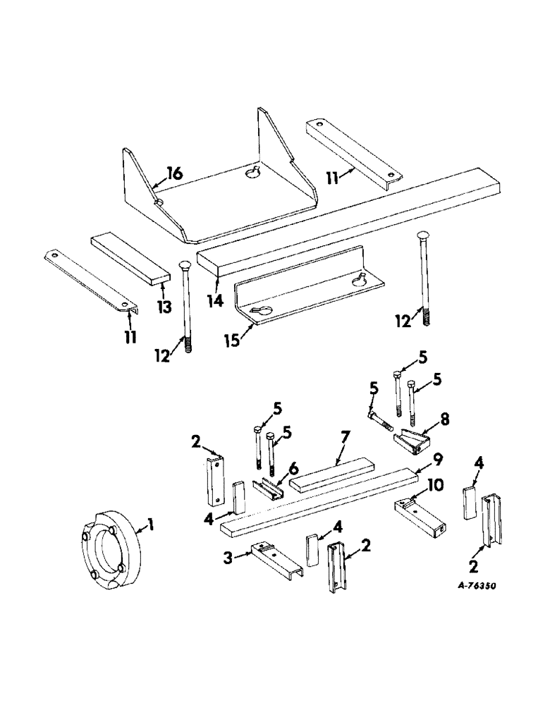 Схема запчастей Case IH 503 - (131) - GUIDE WHEEL AXLE WEIGHTS (27) - REAR AXLE SYSTEM