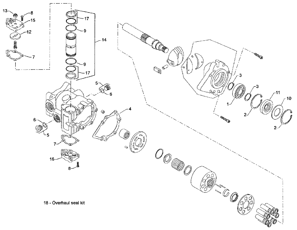 Схема запчастей Case IH 3185 - (06-027) - WHEEL MOTOR Hydraulic Plumbing