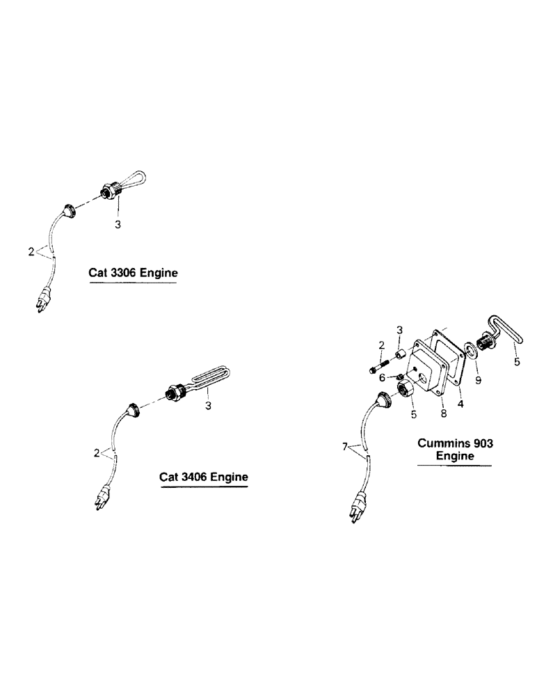 Схема запчастей Case IH ST220 - (10-08) - ENGINE BLOCK HEATERS AND KITS, CAT ENGINES 3306 AND 35406 AND CUMMINS 903 (19) - OPTIONS