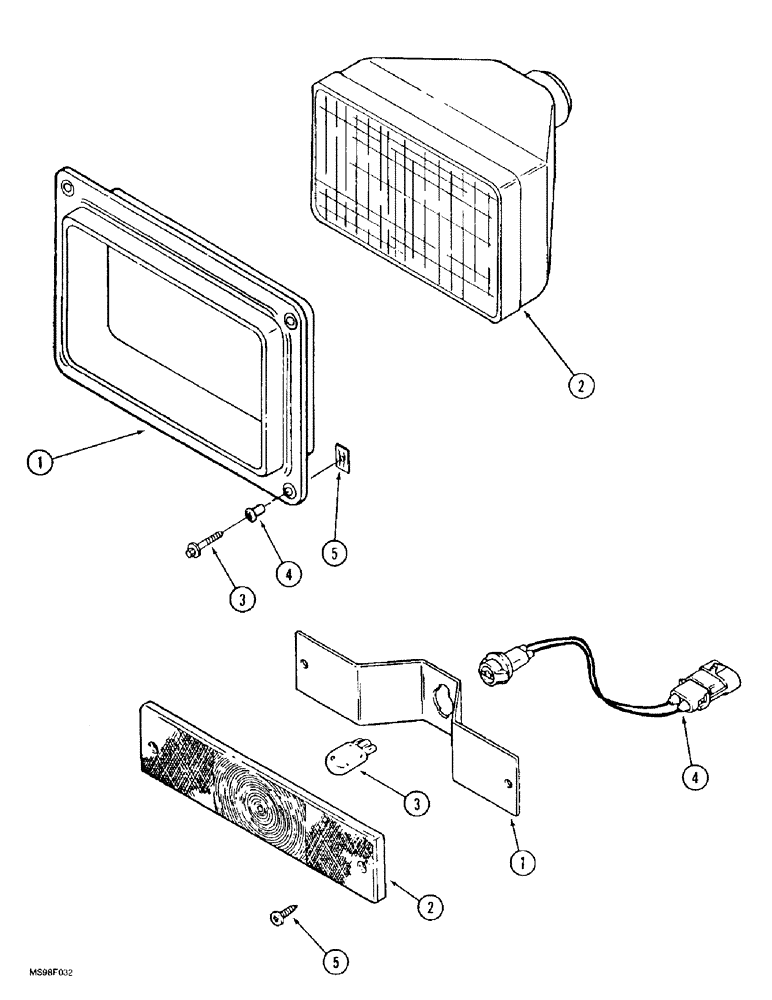 Схема запчастей Case IH 9350 - (4-48) - LAMP ASSEMBLIES (04) - ELECTRICAL SYSTEMS