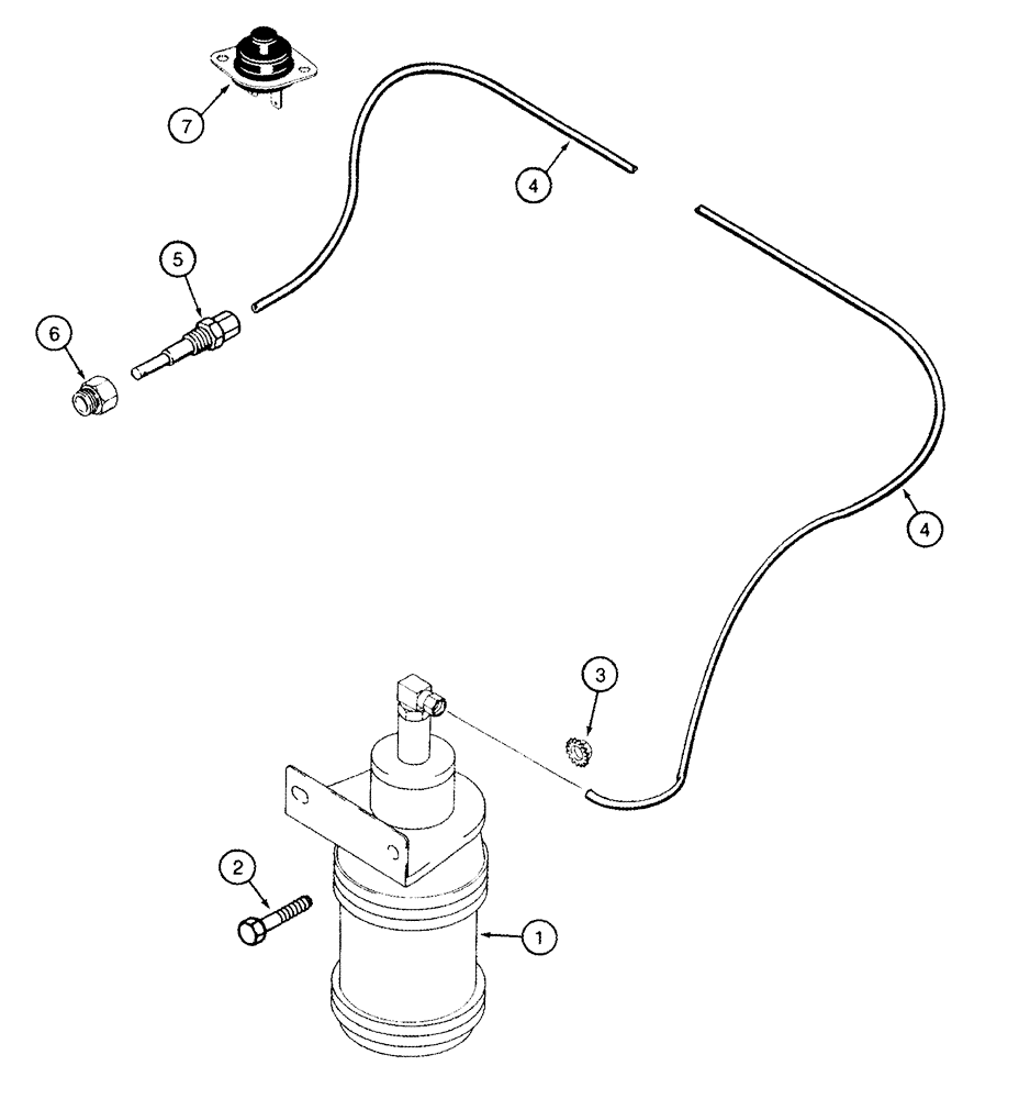 Схема запчастей Case IH 2344 - (02-08) - ETHER START SYSTEM (01) - ENGINE