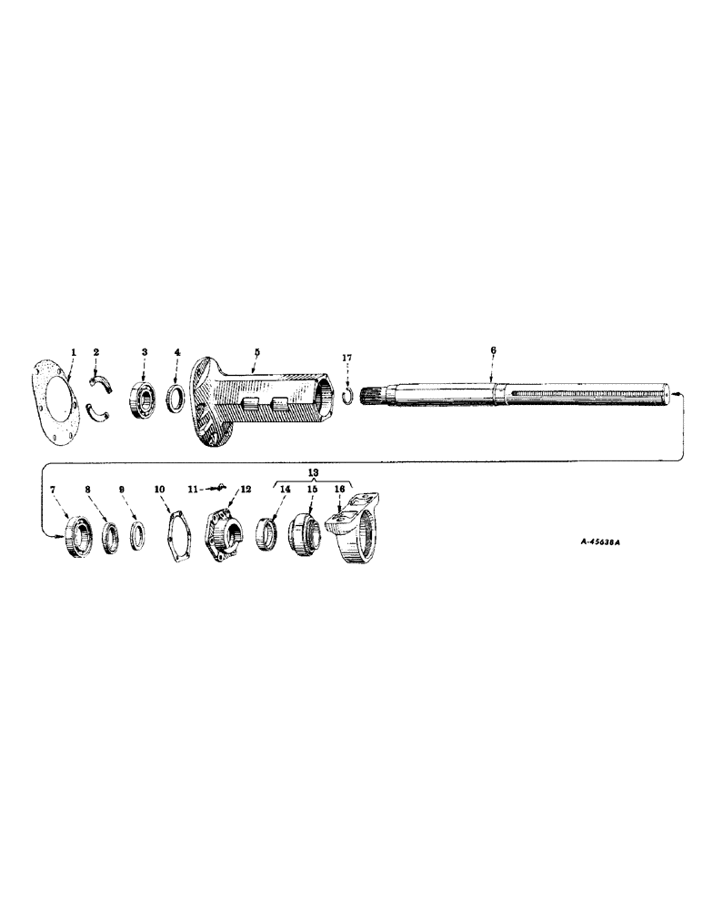 Схема запчастей Case IH 230 - (195) - CHASSIS, REAR AXLE, FARMALL 200, 230 AND 240 TRACTORS (12) - CHASSIS