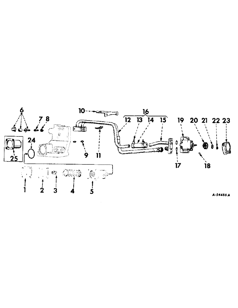 Схема запчастей Case IH 200 - (261) - HYDRAULIC SYSTEM, HYDRAULIC POWER SUPPLY (07) - HYDRAULIC SYSTEM