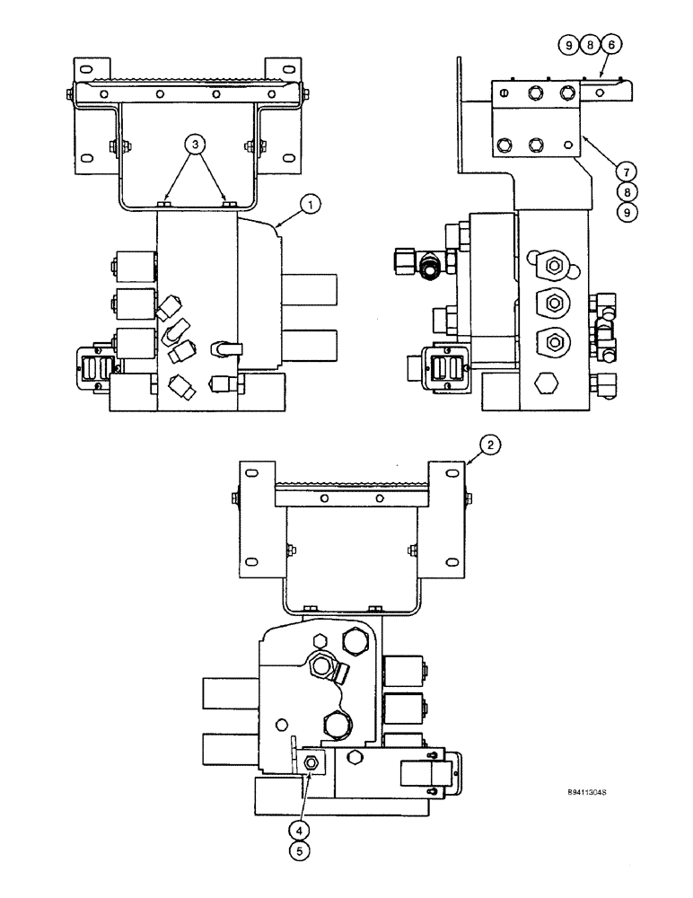 Схема запчастей Case IH 2188 - (8-30) - CONTROL VALVES AND MOUNTING (07) - HYDRAULICS