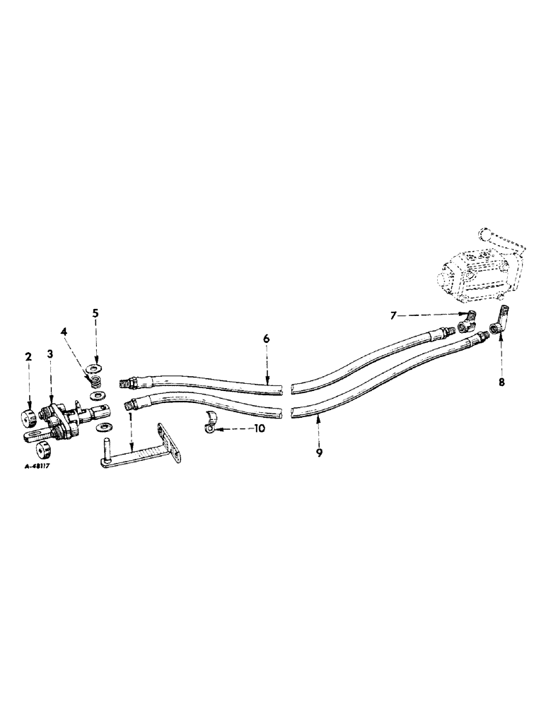 Схема запчастей Case IH 300 - (295) - HYDRAULIC SYSTEM, HYDRAULIC EQUIPMENT, SPECIAL, REMOTE CONTROL ADAPTER (07) - HYDRAULIC SYSTEM