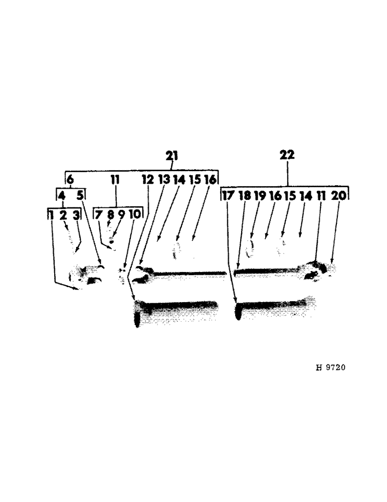 Схема запчастей Case IH 103 - (F-04[B]) - PTO UNIVERSAL (1000 RPM) (ROCKWELL - STANDARD) 