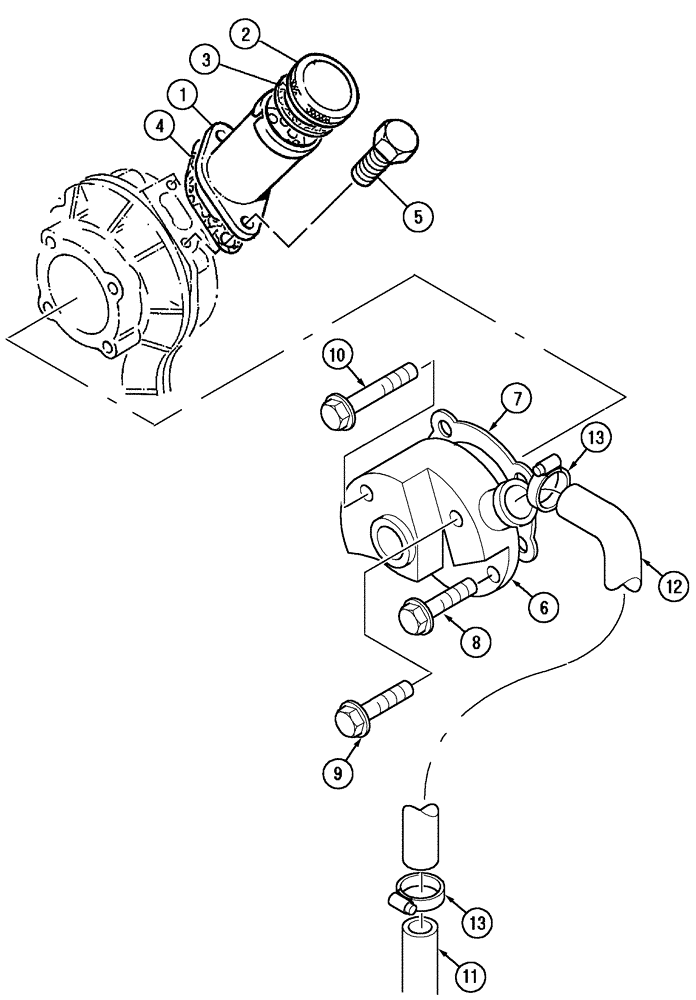 Схема запчастей Case IH MX100C - (02-28) - OIL FILLER AND BREATHER (02) - ENGINE