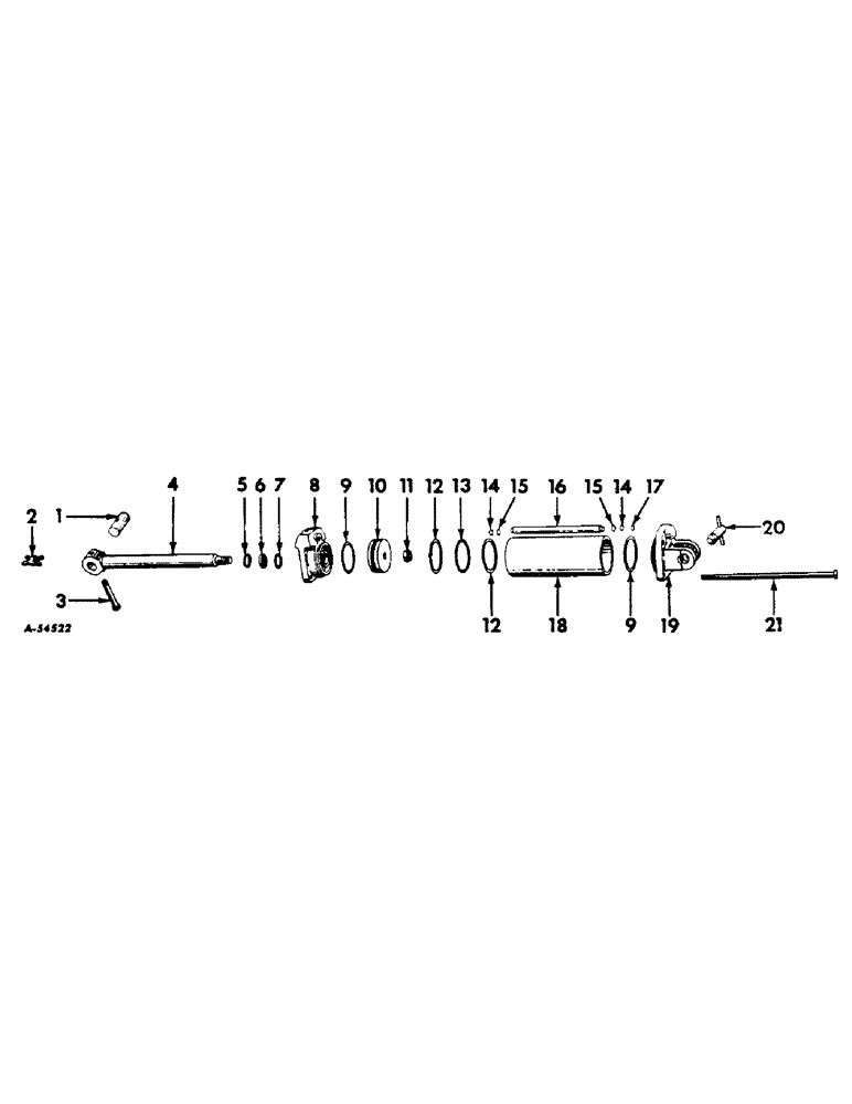 Схема запчастей Case IH 460 - (184) - HYDRAULIC SYSTEM, HYDRAULIC CYLINDERS, TRACTORS W/FAST-HITCH OR THREE-POINT INDUSTRIAL HITCH (07) - HYDRAULIC SYSTEM