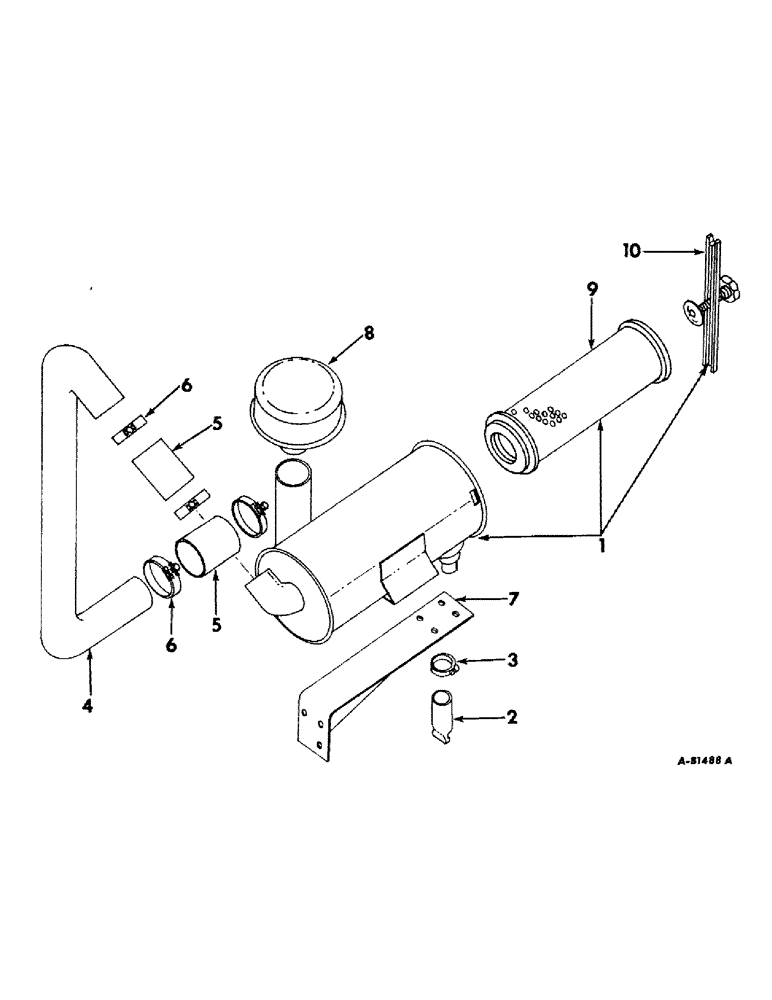 Схема запчастей Case IH 424 - (031) - FUEL SYSTEM, AIR CLEANER AND CONNECTIONS, GASOLINE ENGINE TRACTORS (02) - FUEL SYSTEM