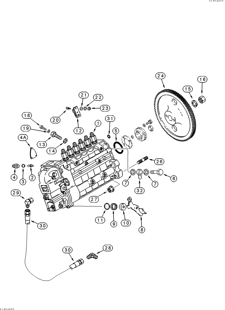 Схема запчастей Case IH 2155 - (3-06) - FUEL INJECTION PUMP AND DRIVE, 6TA-830 ENGINE, PRIOR TO COTTON PICKER P.I.N. JJC0156230 (02) - FUEL SYSTEM