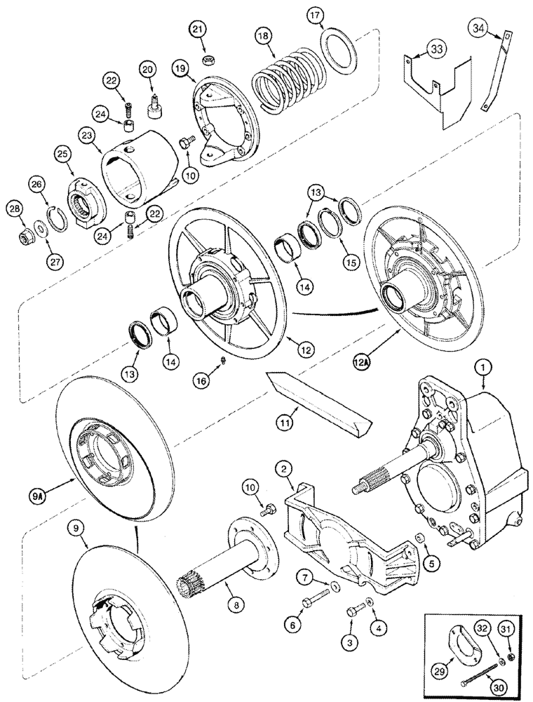 Схема запчастей Case IH 2388 - (09B-02[01]) - ROTOR DRIVE - PULLEY AND CAM - BSN JJC0273000 (14) - ROTOR, CONCANVES & SIEVE