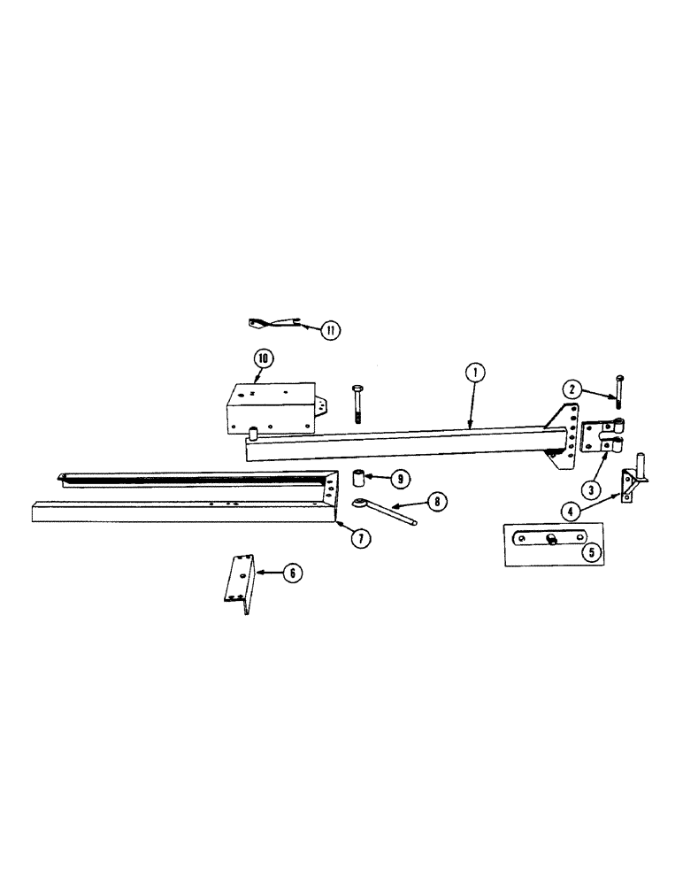 Схема запчастей Case IH 133 - (04) - DRAWBAR AND ENGINE MOUNTING 