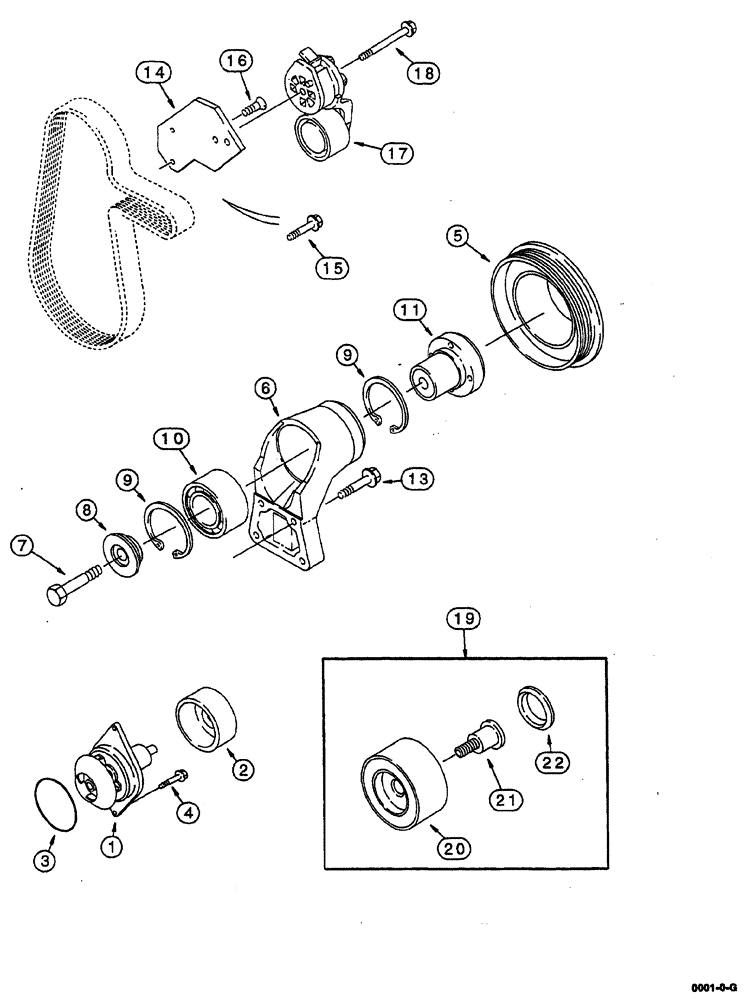 Схема запчастей Case IH 8860 - (10-06) - WATER PUMP SYSTEM (4-390 AND 4T-390 EMISSIONS CERTIFIED ENGINE) (10) - ENGINE