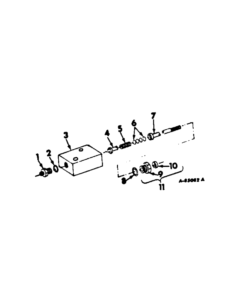 Схема запчастей Case IH 616 - (F-18[1]) - FOOT-N-INCH VALVE, HYDROSTATIC DRIVE (07) - HYDRAULIC SYSTEM