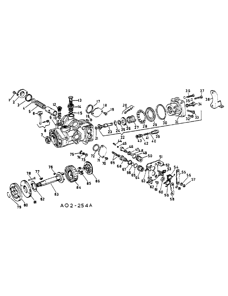 Схема запчастей Case IH 585 - (12-089) - FUEL INJECTION PUMP, BOSCH INJECTION C R PUMP Power