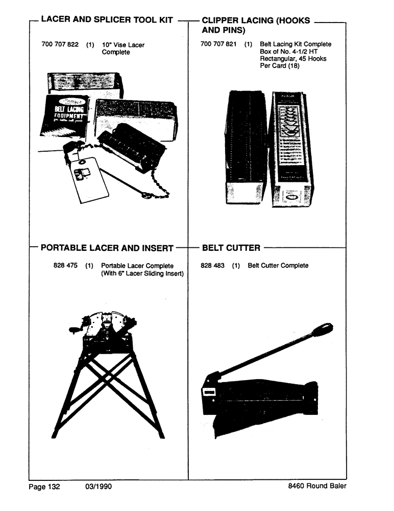 Схема запчастей Case IH 8460 - (132) - LACER AND SPLICER TOOL KIT Decals & Attachments