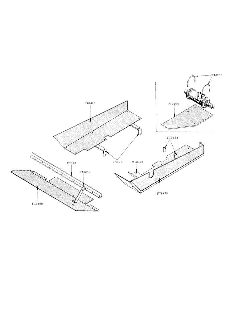 Схема запчастей Case IH 800 - (026) - FAN TRASH SHIELD ATTACHMENT, F78501 (58) - ATTACHMENTS/HEADERS