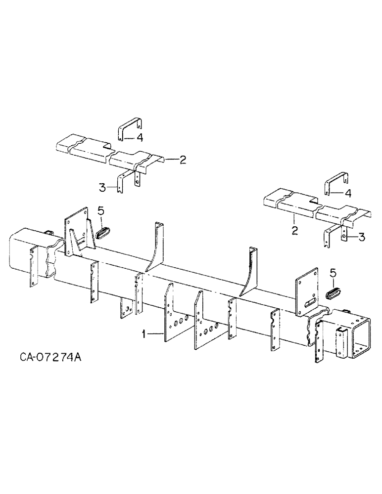 Схема запчастей Case IH 800 - (03-02) - FRAME, FRAME AND CONNECTIONS, UNITS A THRU E AND S (09) - CHASSIS/ATTACHMENTS