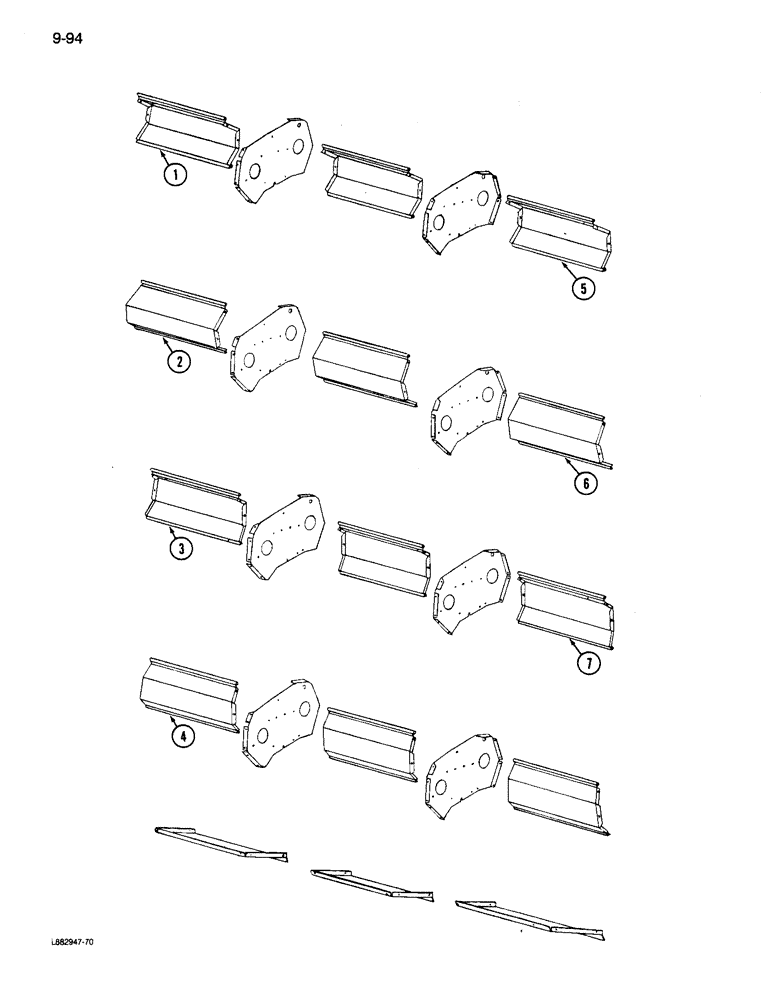 Схема запчастей Case IH 6200 - (9-094) - PARTITION PANELS AND BAFFLES (09) - CHASSIS/ATTACHMENTS