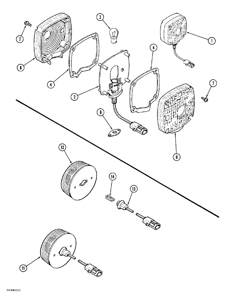 Схема запчастей Case IH 955 - (4-06) - TURN SIGNAL LAMP (04) - ELECTRICAL SYSTEMS