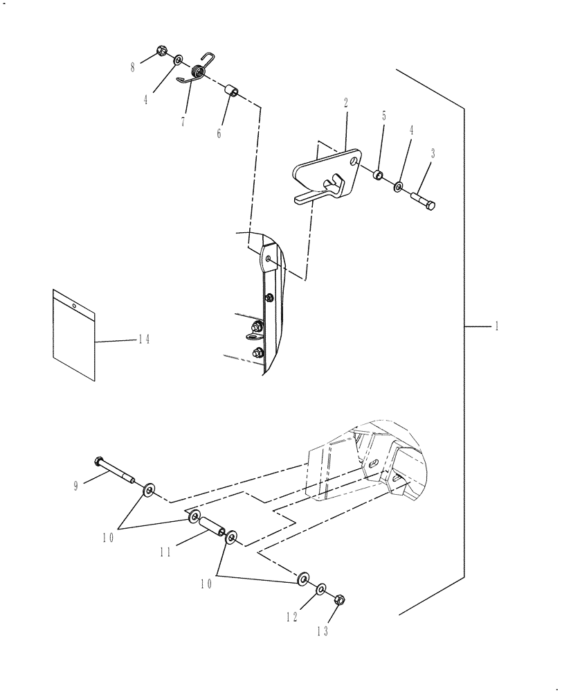 Схема запчастей Case IH 3208-22 - (20.18.08) - KIT, AF CONVERSION, LATCH PARTS (88) - ACCESSORIES