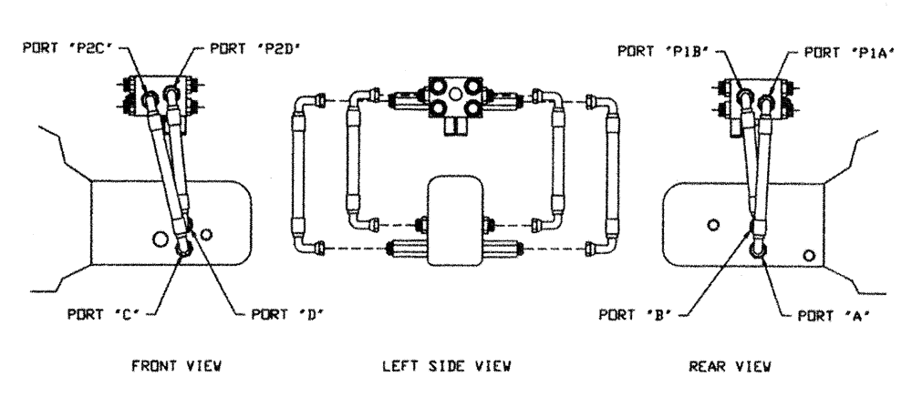 Схема запчастей Case IH PATRIOT XL - (06-005) - HYDRAULIC PLUMBING - HYDROSTATIC PUMP TO SHIFT BLOCK Hydraulic Plumbing