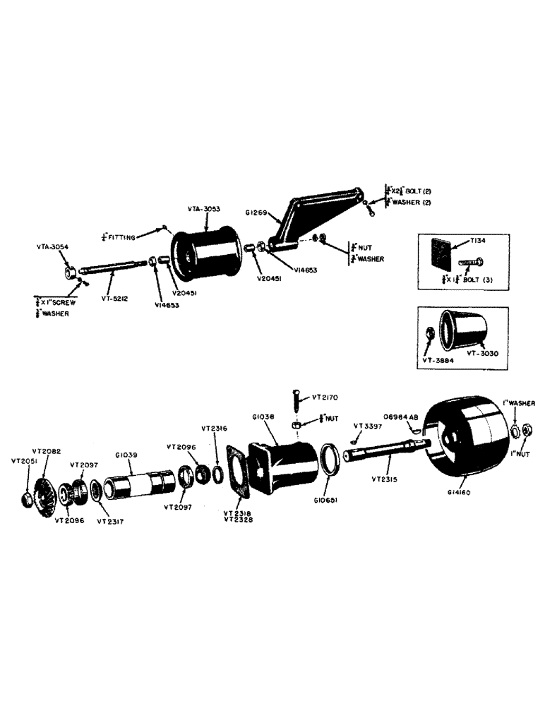 Схема запчастей Case IH 600B-SERIES - (047) - BELT PULLEY ATTACHMENT, 510B AND 511B TRACTORS, IDLER PULLEY FOR TRACTORS WITH ADJUST. FRONT AXLES (06) - POWER TRAIN