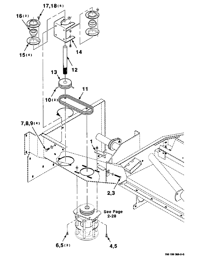 Схема запчастей Case IH DC515 - (2-24) - HEADER DRIVE ASSEMBLY, SECONDARY RIGHT (09) - CHASSIS