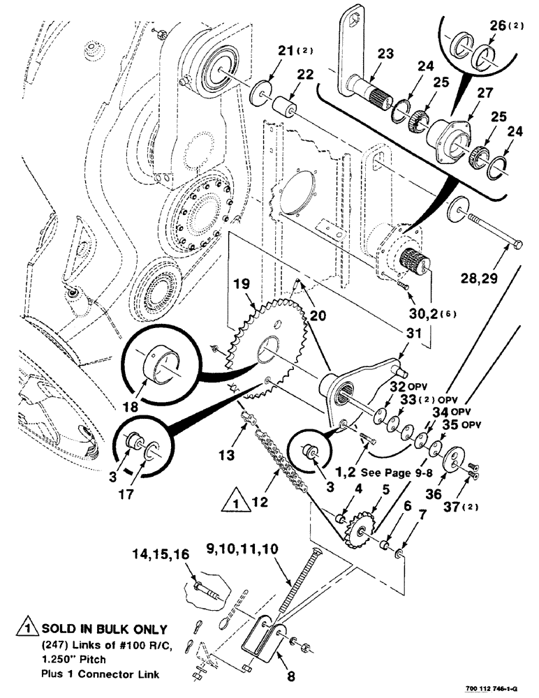 Схема запчастей Case IH 8590 - (02-34) - DRIVE ASSEMBLY, LEFT, AUXILIARY Driveline