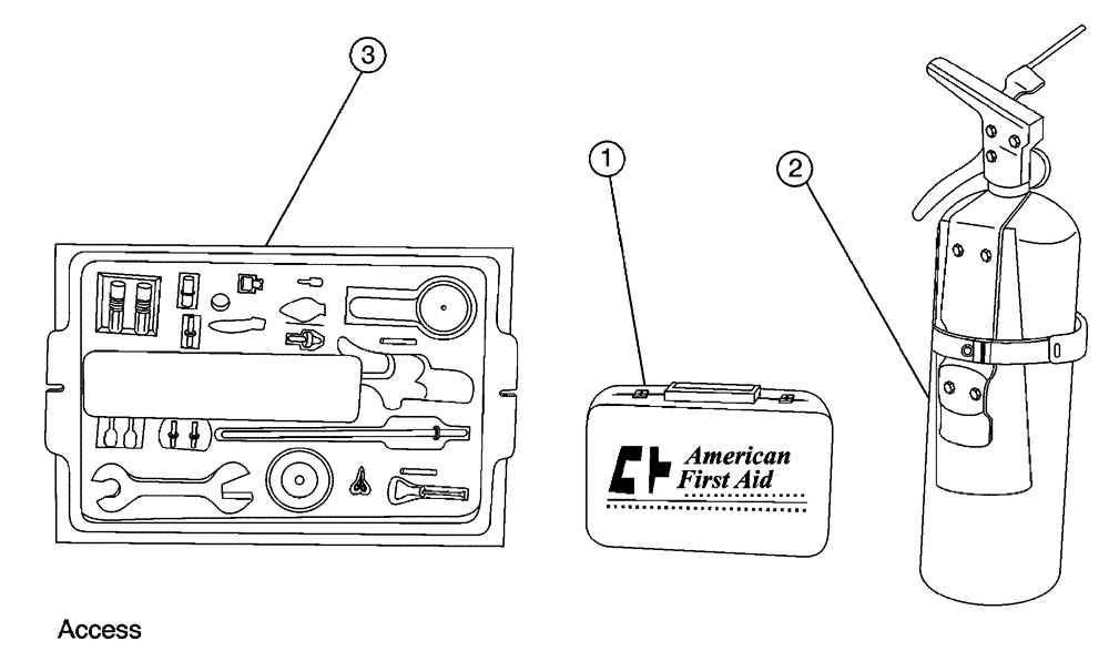 Схема запчастей Case IH FLX4510 - (10-015) - ROADSIDE EMERGENCY KIT Options