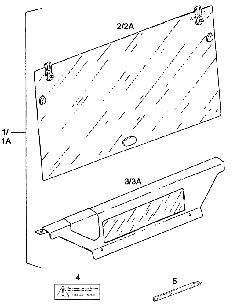 Схема запчастей Case IH C55 - (09B-15[01]) - REAR PANE C + REAR PLATE ASSY (09) - CHASSIS