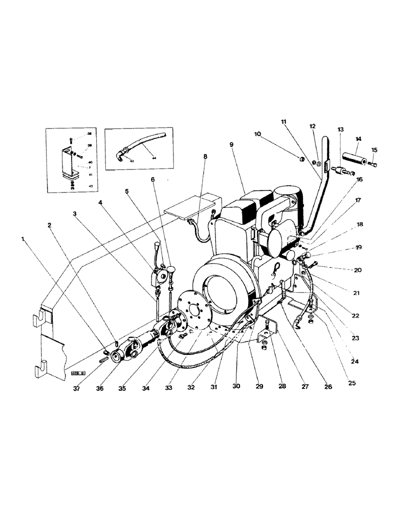 Схема запчастей Case IH 1529 - (026) - DEUTZ ENGINE 