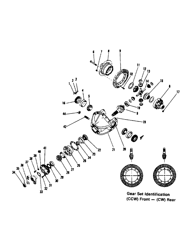 Схема запчастей Case IH STEIGER - (04-61) - DIFFERENTIAL ASSEMBLY - CLARK (04) - Drive Train