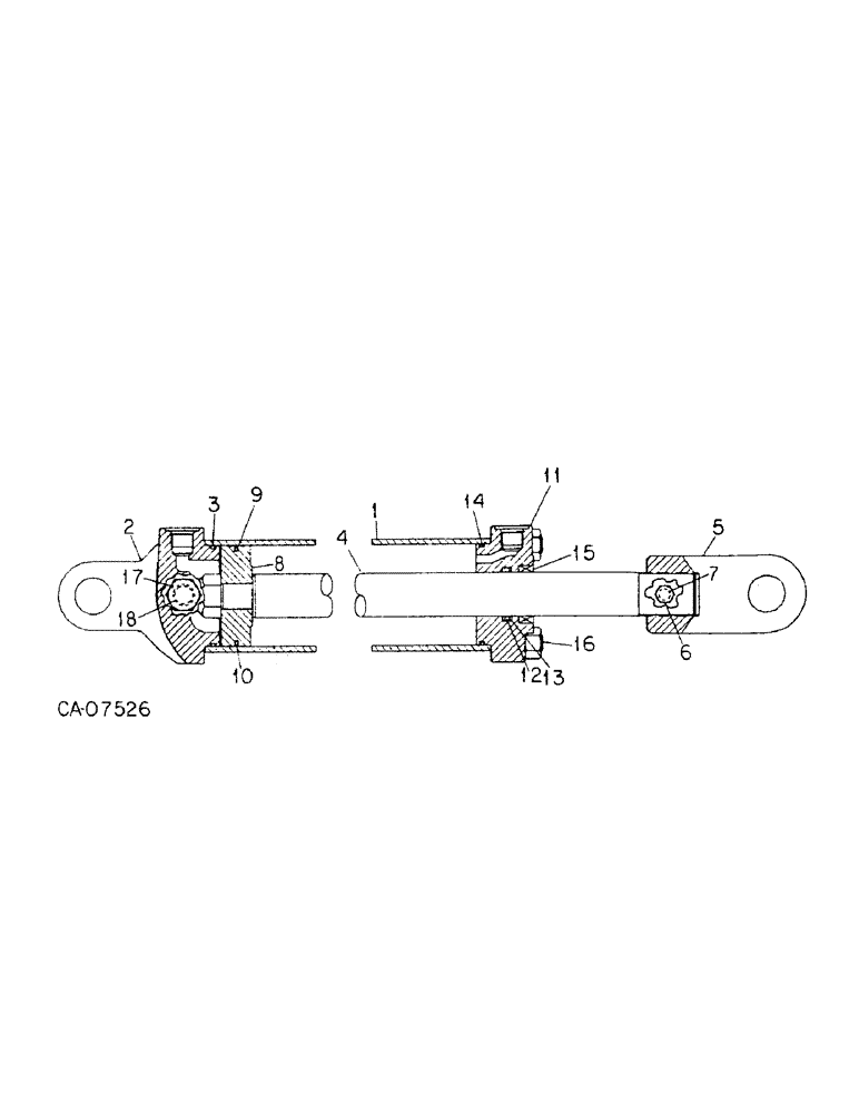 Схема запчастей Case IH 415 - (B-40) - HYDRAULIC CYLINDER 2-1/2 X 8, IH TIE ROD 